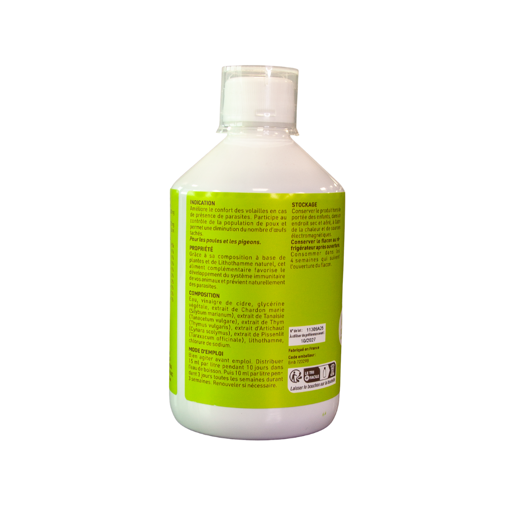 Aliment diététique complémentaire Poux CHICK'A 500mL 