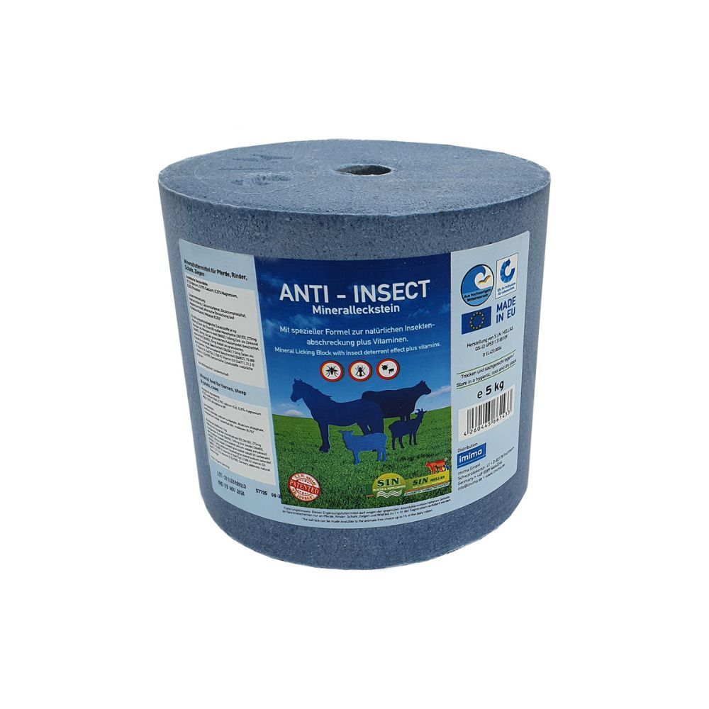 Bloc de pierre minérale à lécher anti-insectes 5 kg IMIMA