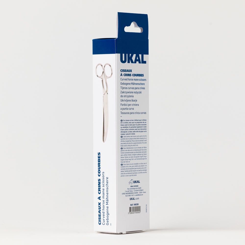 Ciseaux à crins courbes 18 cm