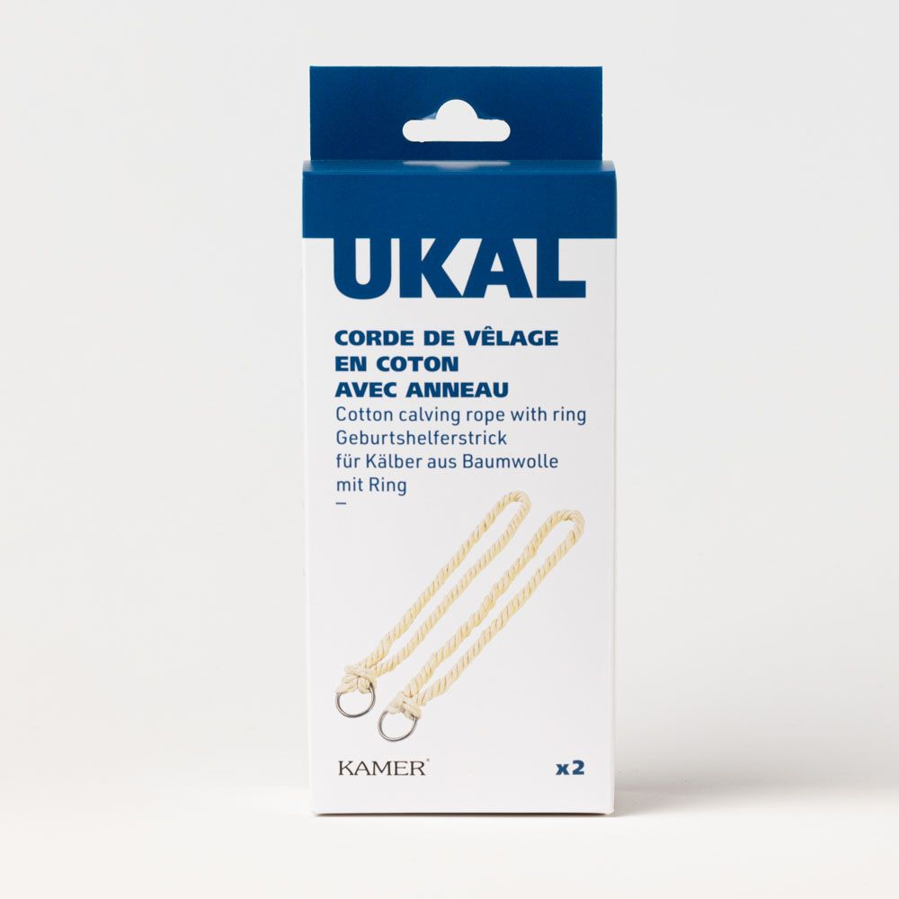 Cordes de vêlage en coton avec anneau