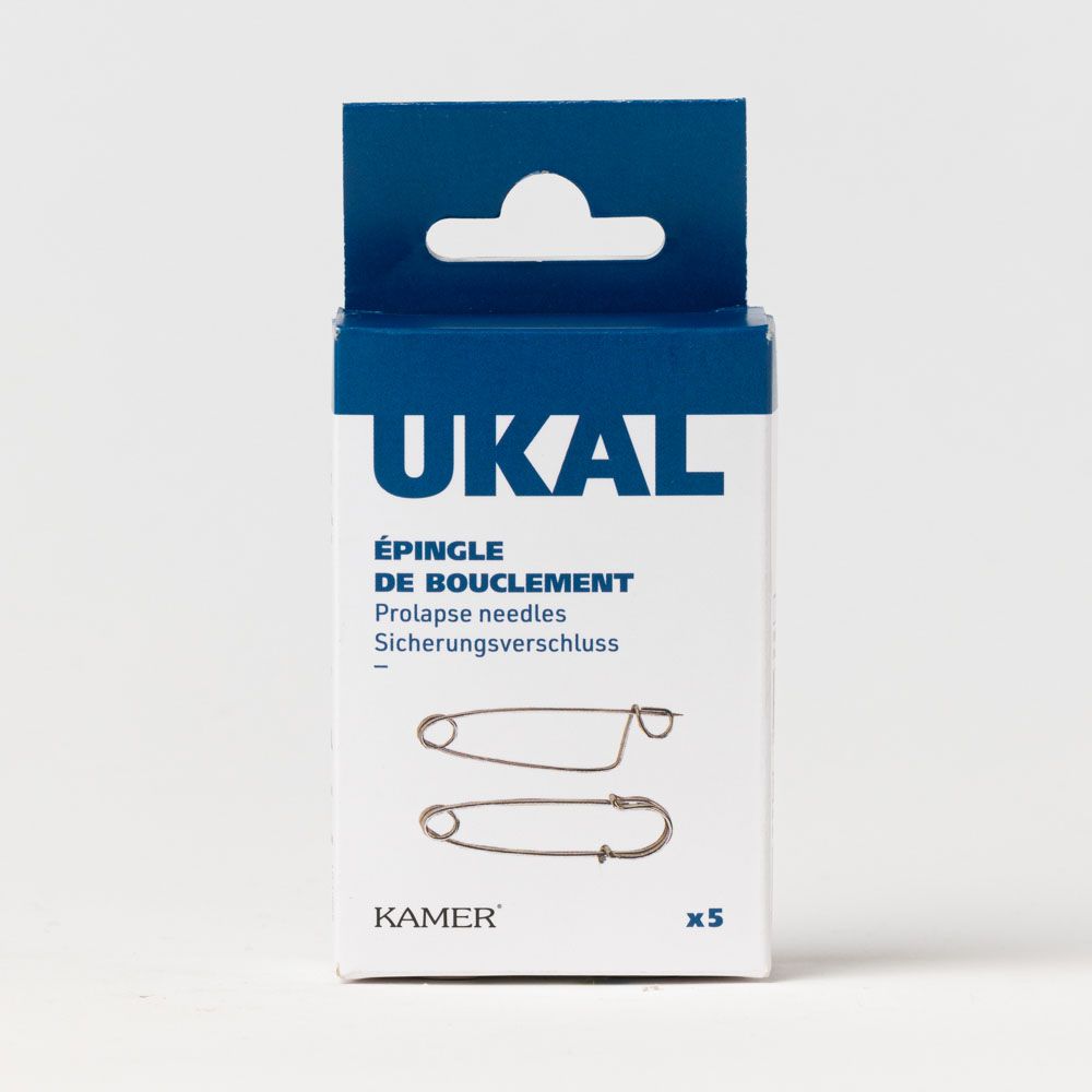 5 Épingles de bouclement sans oeillet pour ovin 8 cm