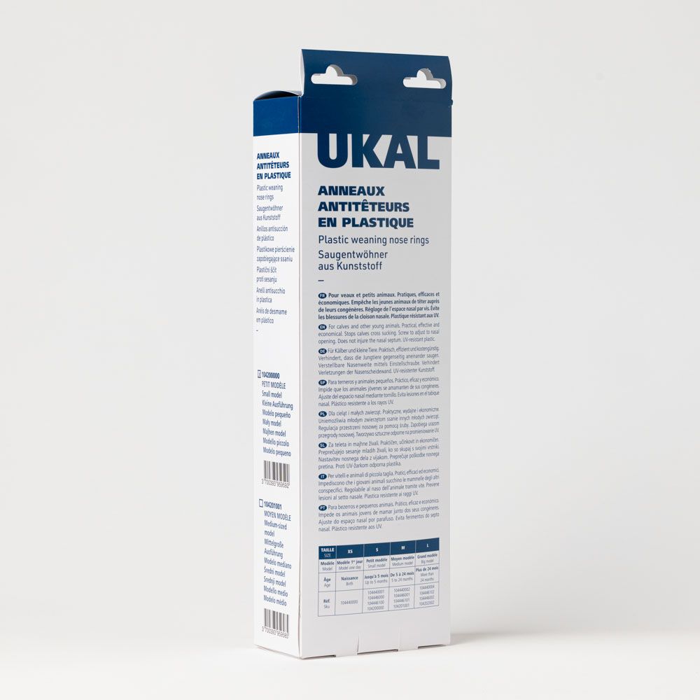 Antitêteur plastique à pointes rouge petit modèle x12