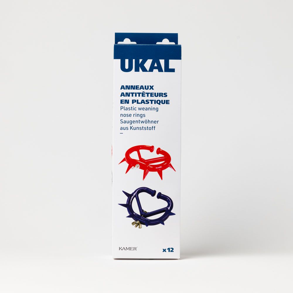 Antitêteur plastique à pointes bleu moyen modèle x 12