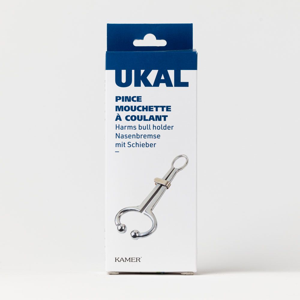 Pince mouchette à coulant acier nickelé