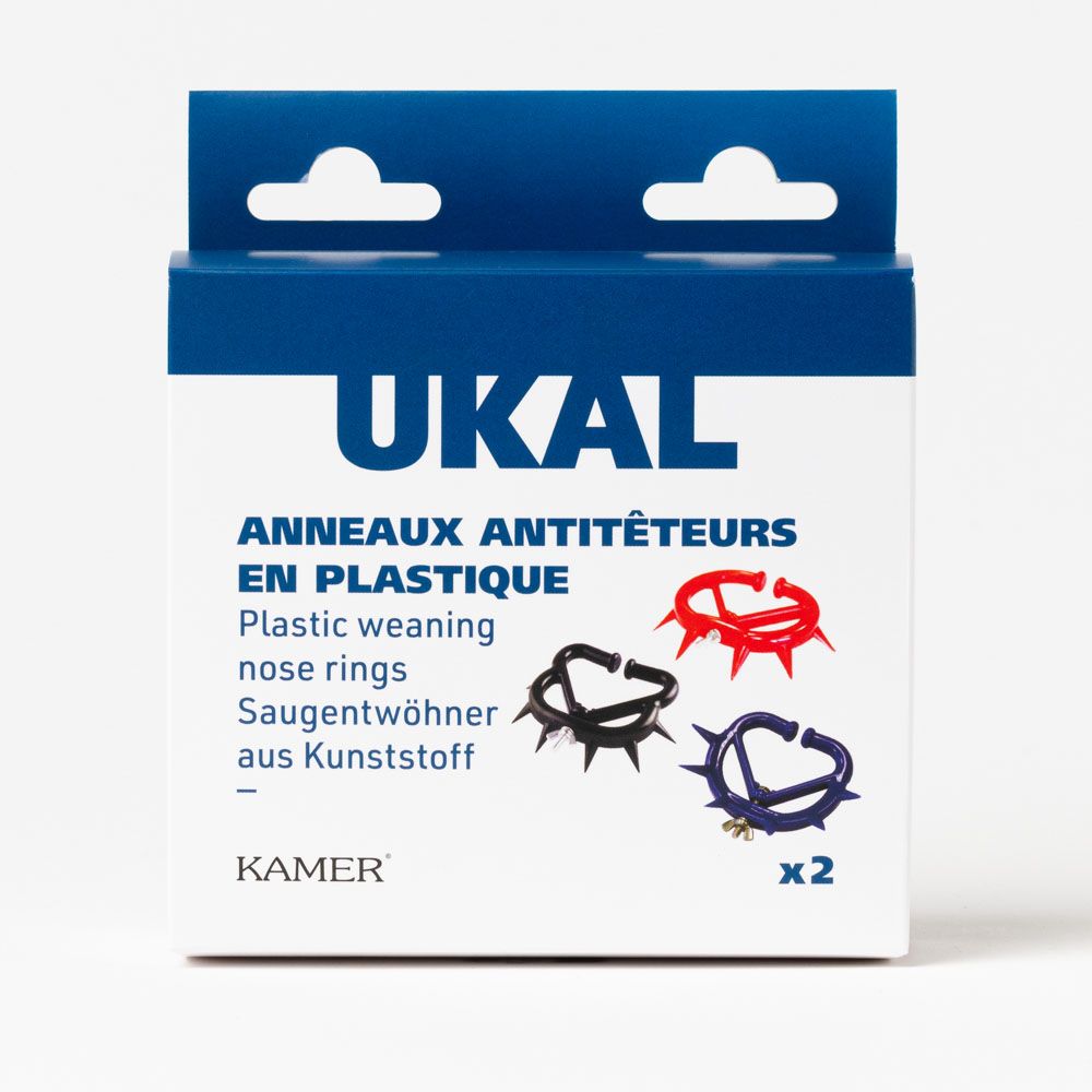 Antitêteur plastique à pointes rouge petit modèle X2