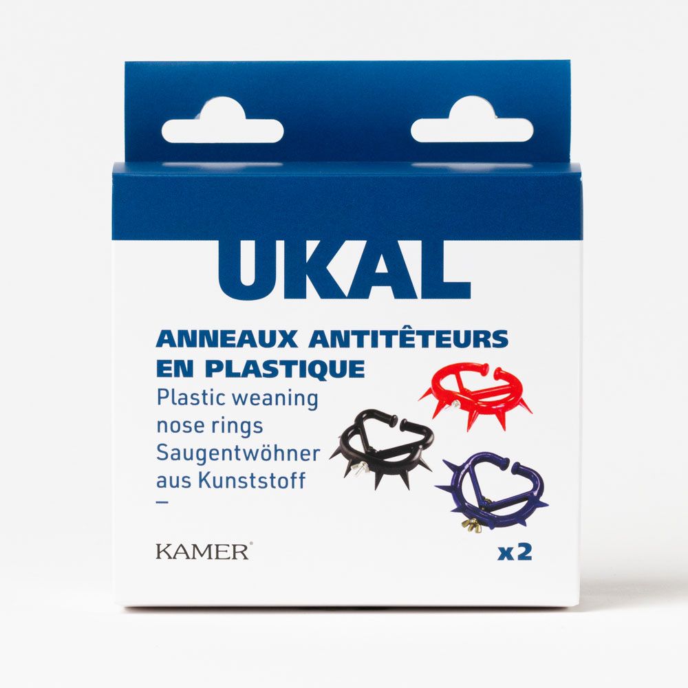 Antitêteur plastique à pointes bleu moyen modèle x2