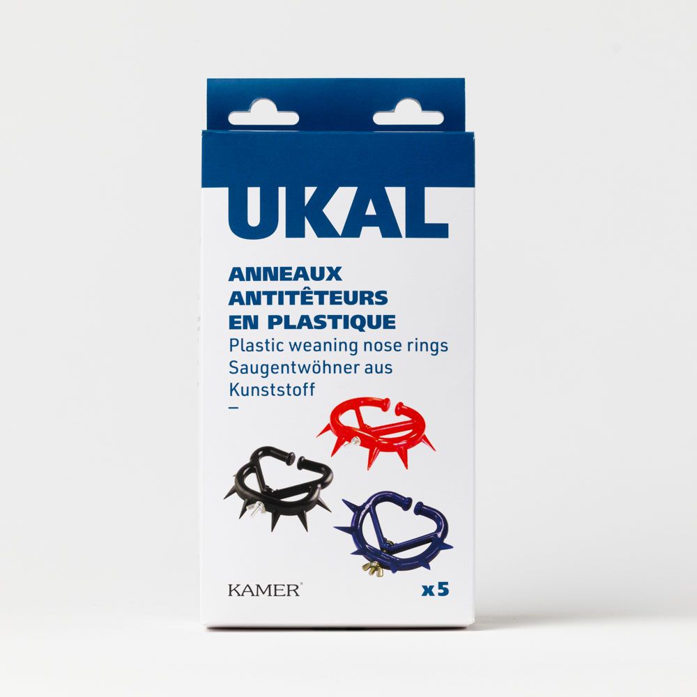 Antitêteur plastique à pointes rouge petit modèle x5