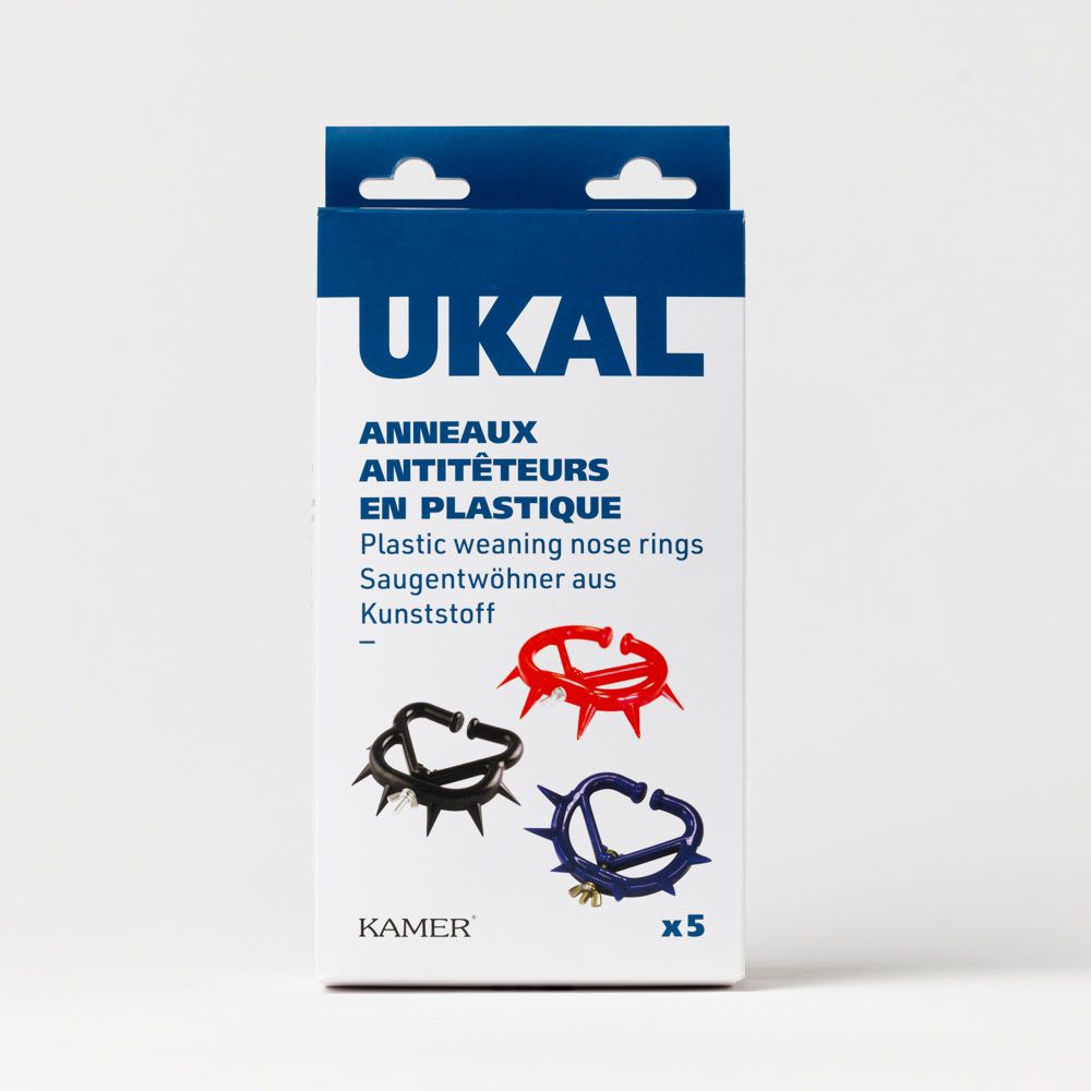 Antitêteur plastique à pointes bleu moyen modèle x 5