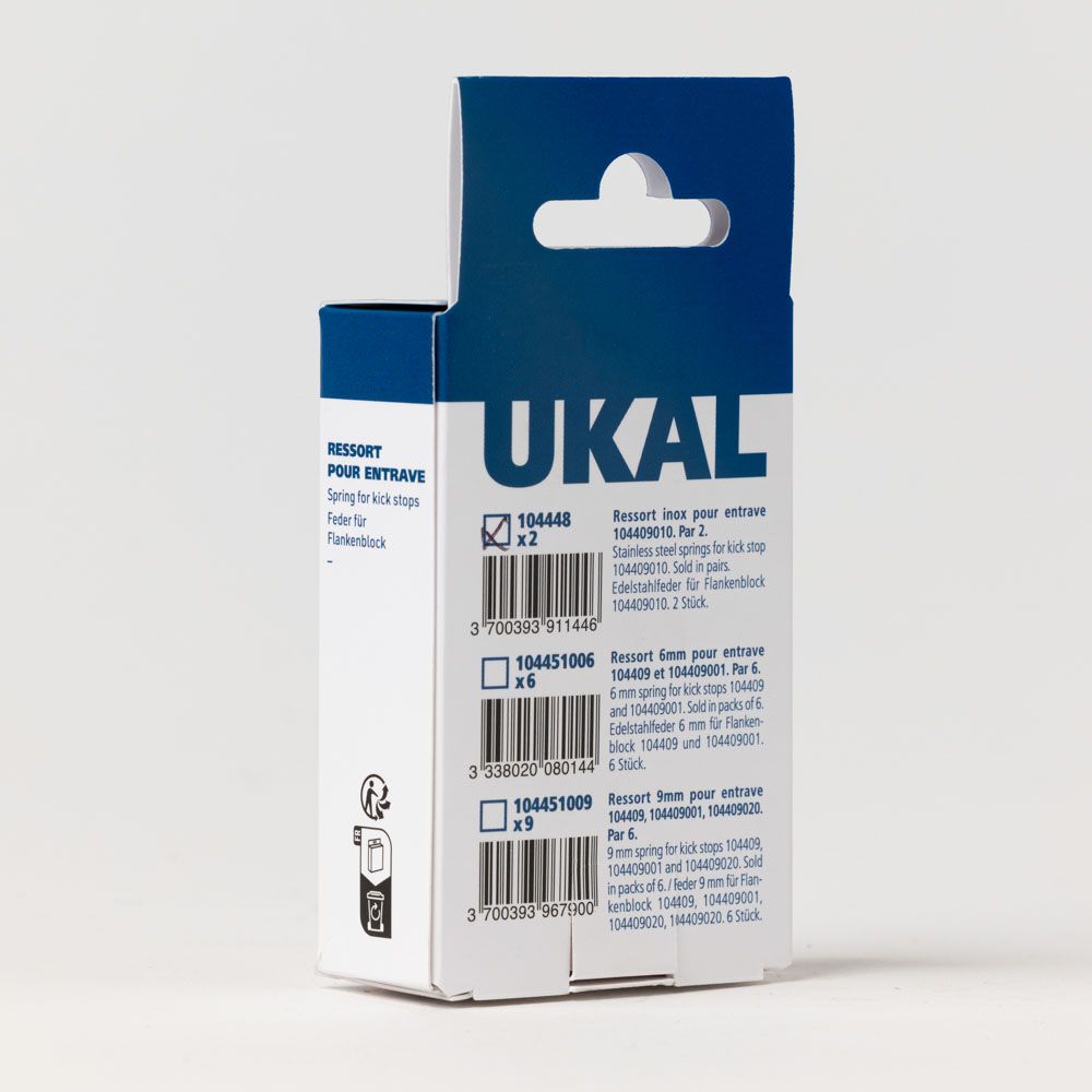 Ressorts pour entrave flanc diametre 6mm X6