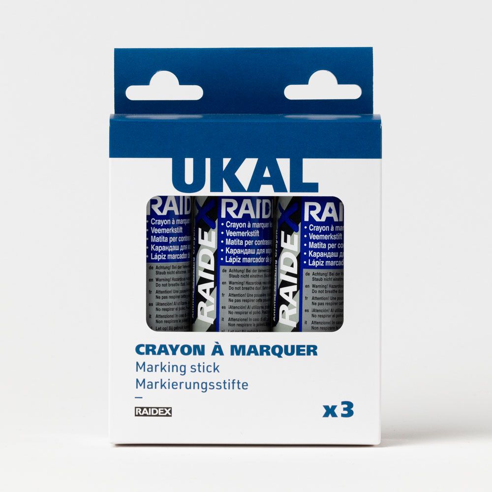 3 Crayons marqueurs bleus RAIDEX