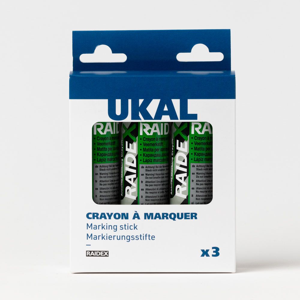 3 Crayons marqueurs verts RAIDEX