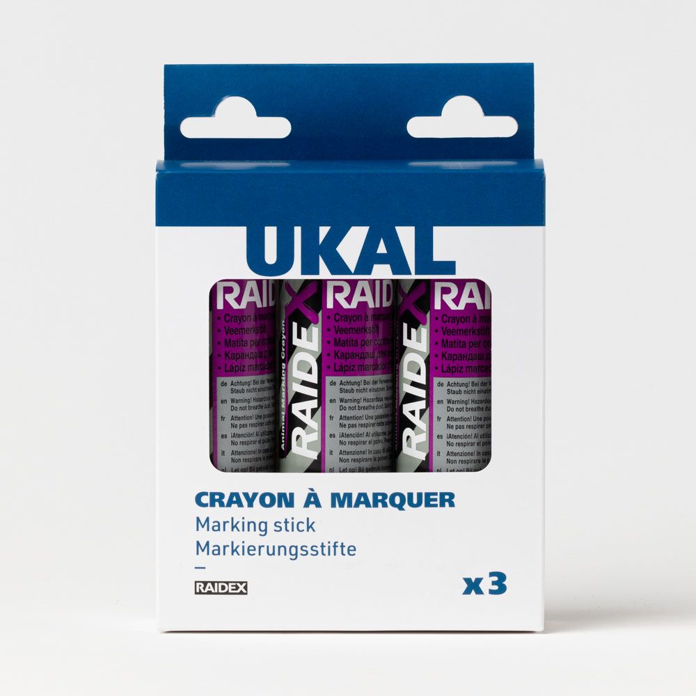 3 Crayons marqueurs violets RAIDEX