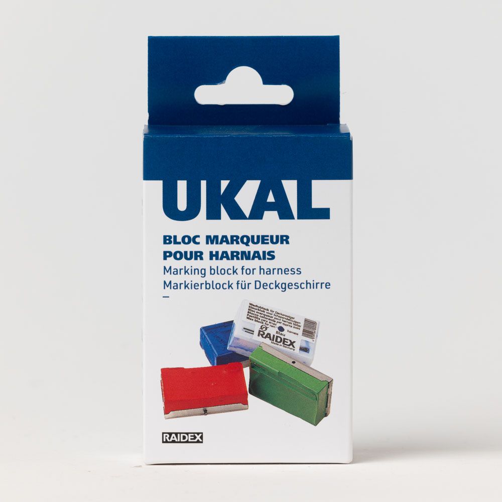 Bloc marqueur bleu pour harnais RAIDEX