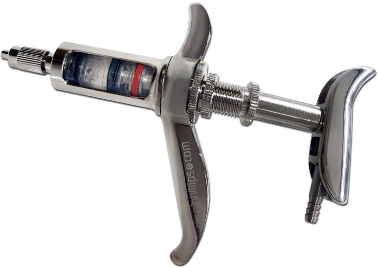 Seringue automatique metal  tube plongeur 5ml NJ PHILLIPS