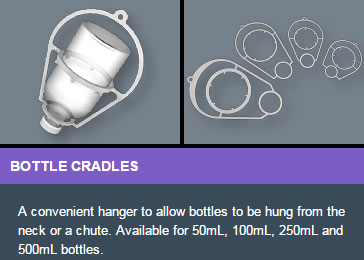 Support plastique SIMCRO pour flacon 50 ml