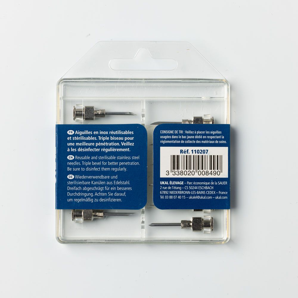 Aiguilles triple biseaux à usage multiple 15 mm / 1.5 mm
