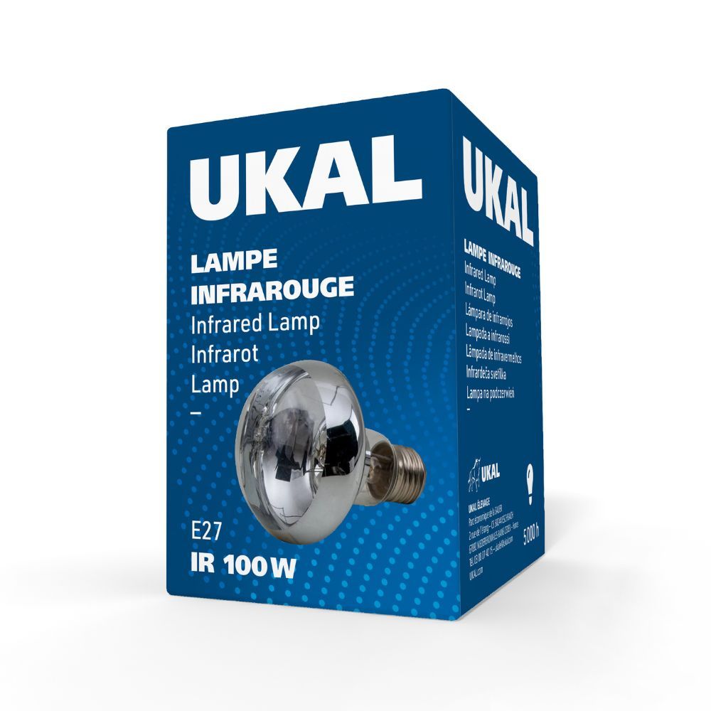 Ampoule infrarouge 100 W claire UKAL