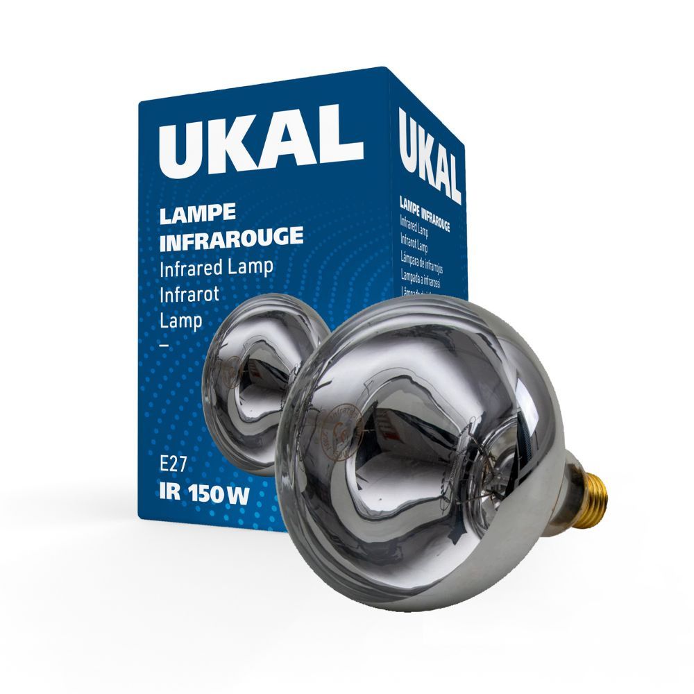 Ampoule infrarouge 150 W claire UKAL