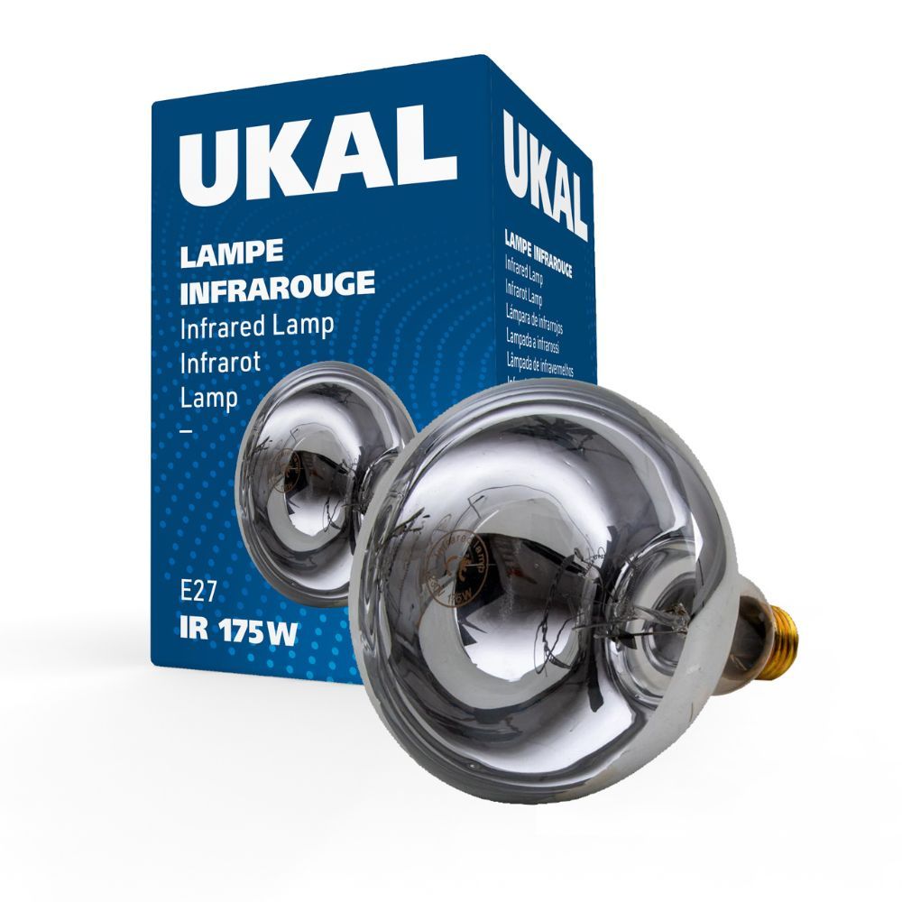 Ampoule infrarouge 175 W claire UKAL