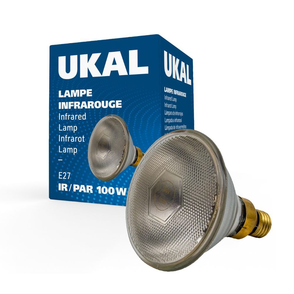 Ampoule infrarouge PAR 100 W claire UKAL