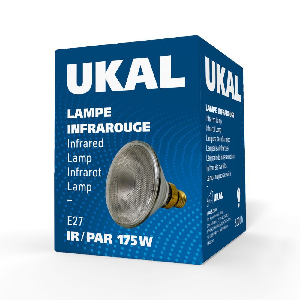 Ampoule infrarouge PAR 175 W claire UKAL