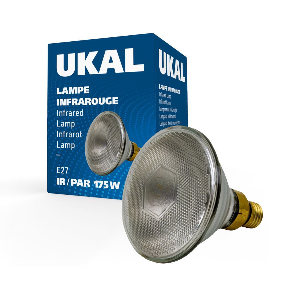 Ampoule infrarouge PAR 175 W claire UKAL