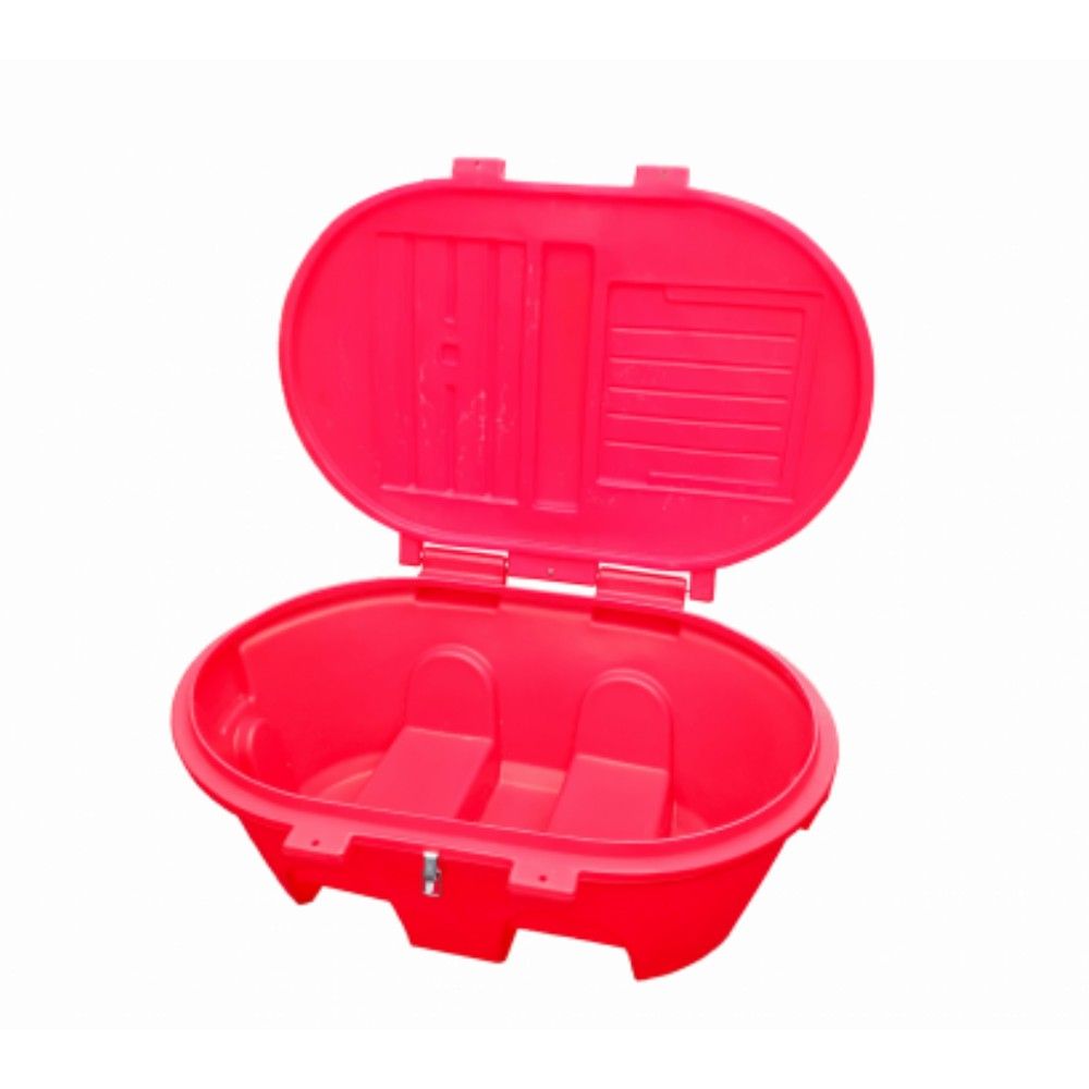 Bac à sel / sable premium 200 L rouge EMP ROTOMOULAGE 
