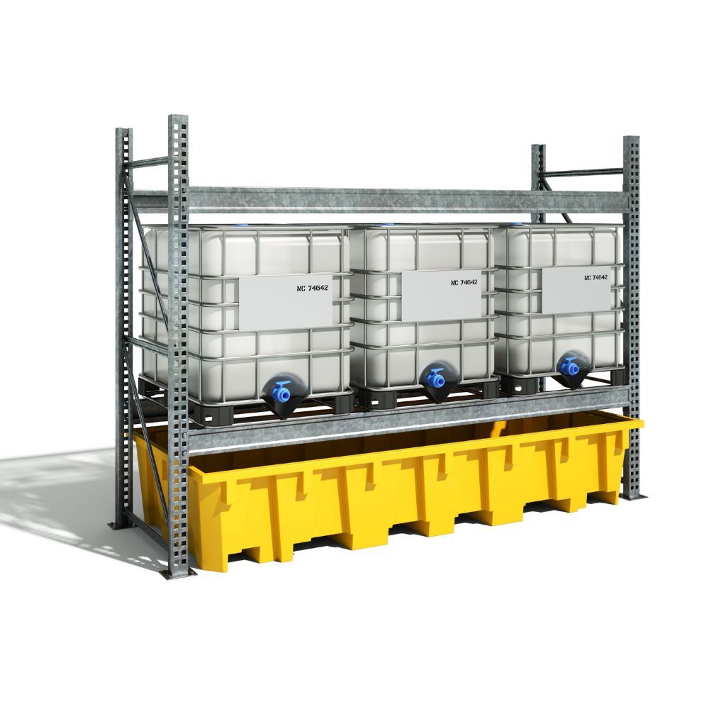 Bac de rétention pour 3 IBC 1650 L EMP