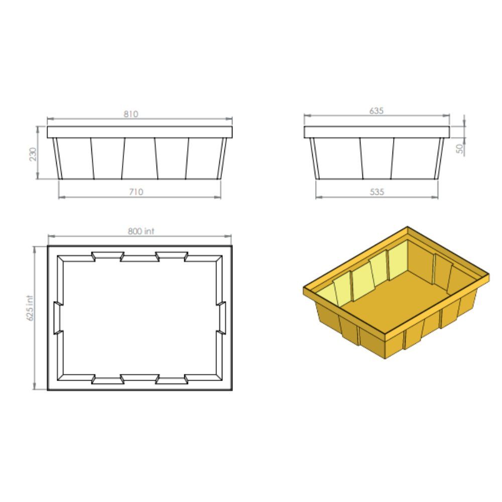 Bac de rétention 70 L EMP