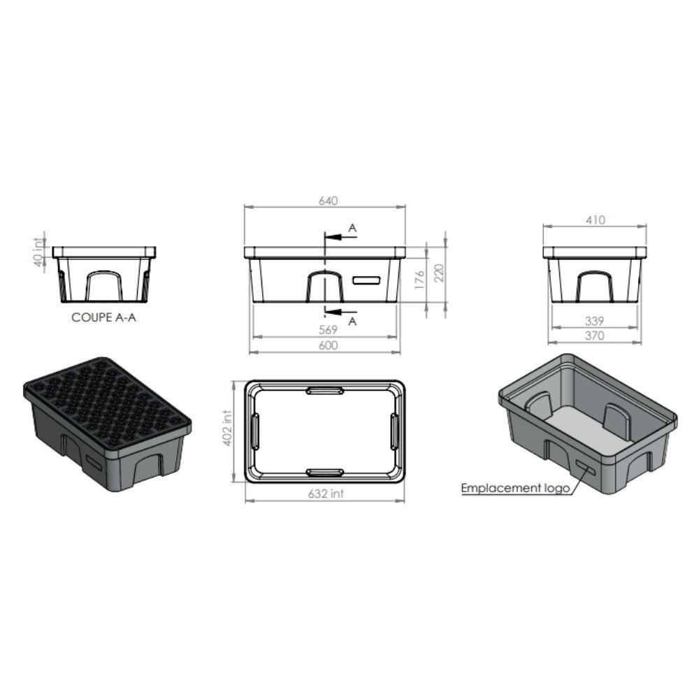 Bac de rétention 40 L EMP