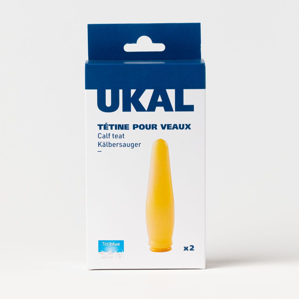 2 tétines pour veau en latex