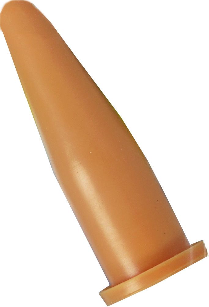 3 tétines pour socle caoutchouc naturel sable 46X120 mm 