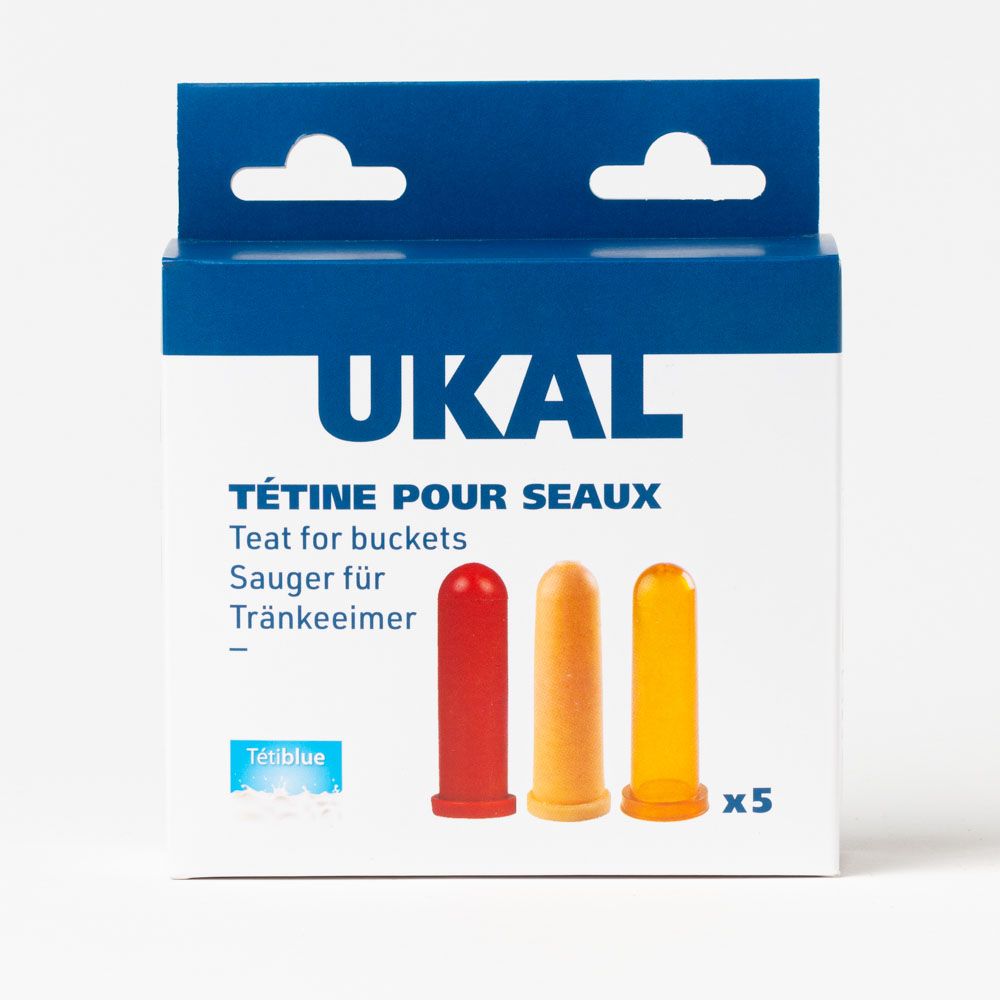 5 tétines souples 105 mm pour veaux