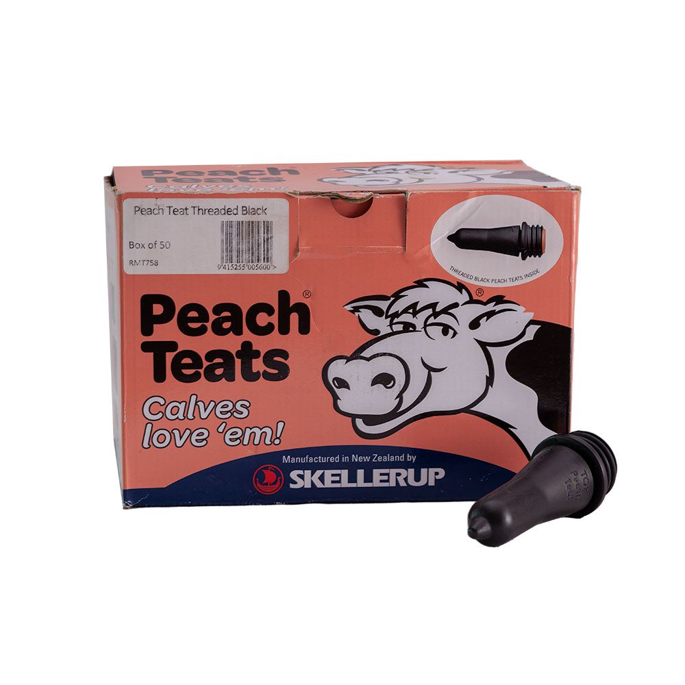 50 Tétines Peach Teat noire STALLION