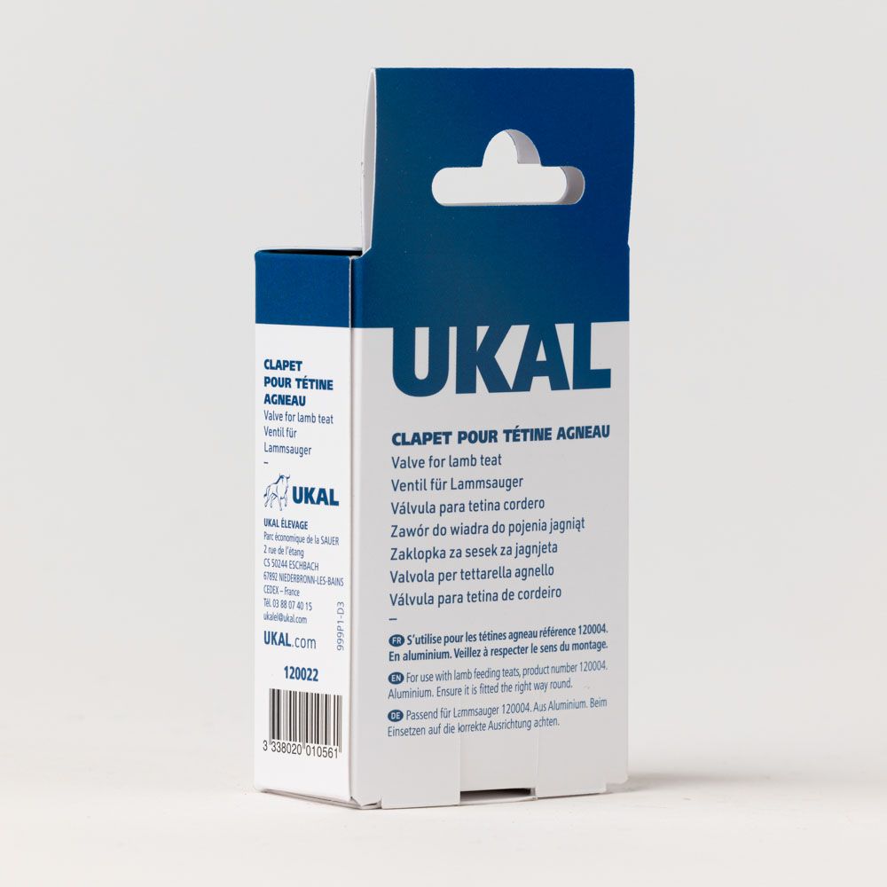 Clapet alu pour tétine agneau par 6