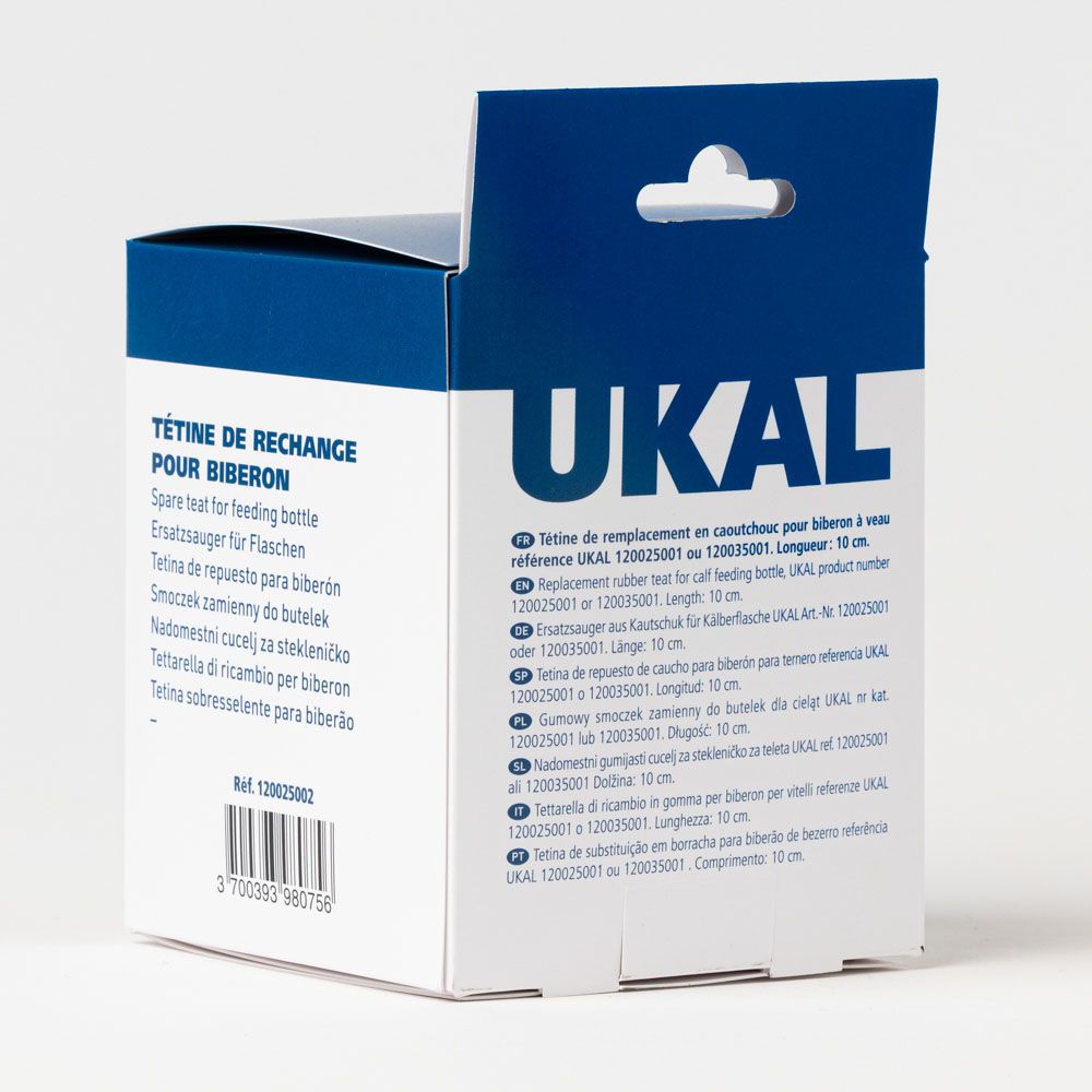 Tétine pour biberon à veau sable 2 ou 3 litres