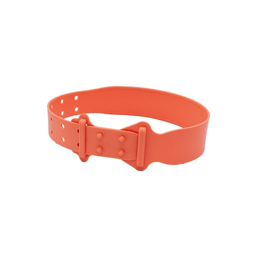 Collier couleur saumon en plastique pour ovins