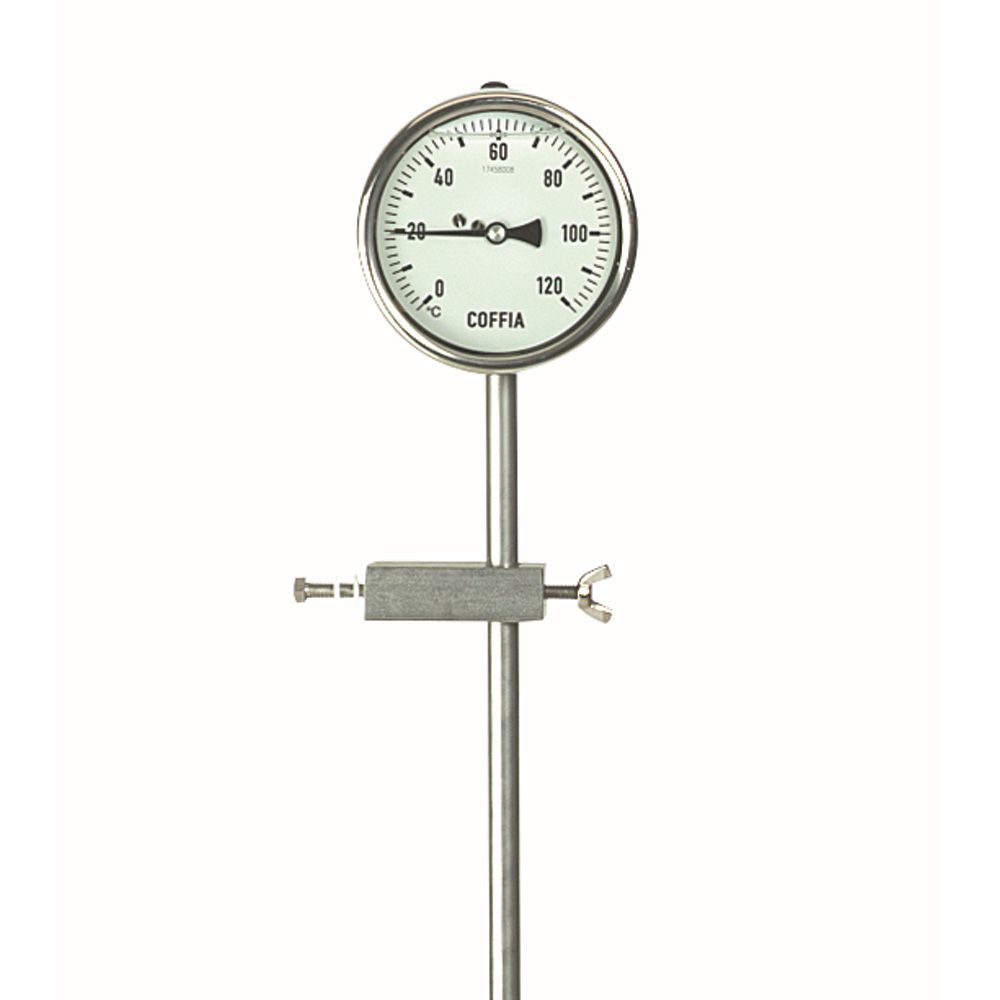 Thermosonde sur tige inox 1m