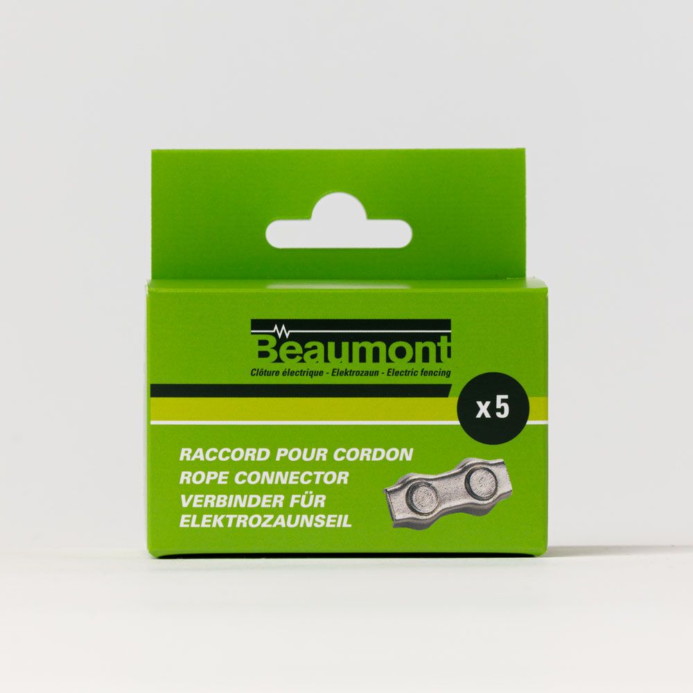 5 Raccords en acier pour cordons BEAUMONT 