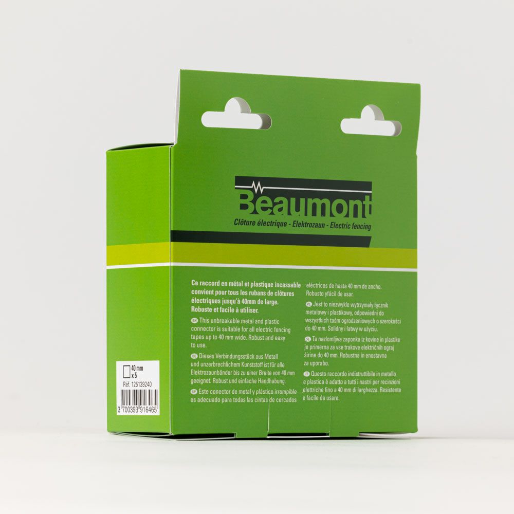 5 Raccords pour ruban 40 mm BEAUMONT