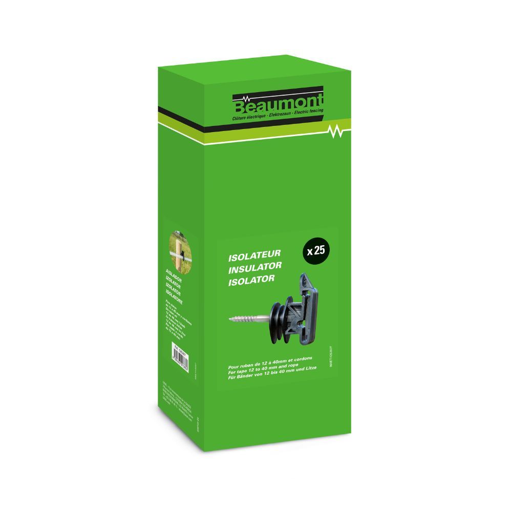 25 Isolateurs ruban 12 à 40 mm BEAUMONT
