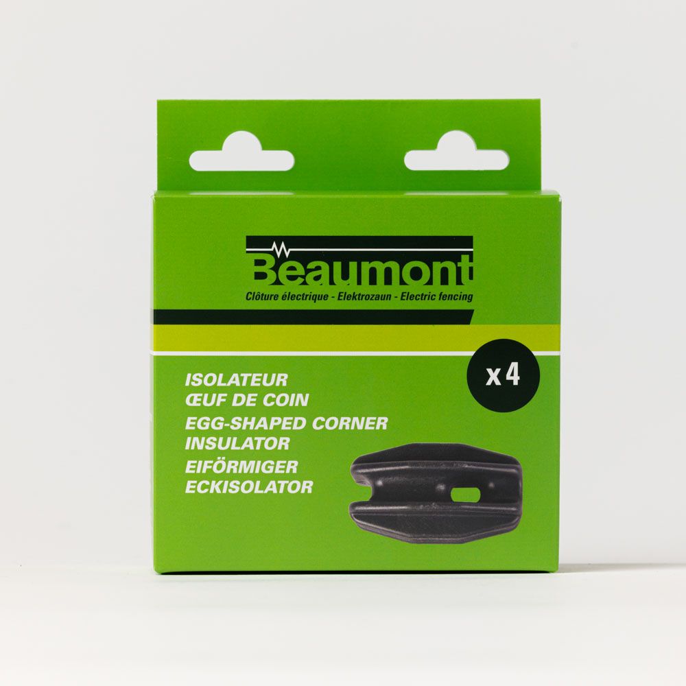 4 Isolateurs oeuf noir BEAUMONT