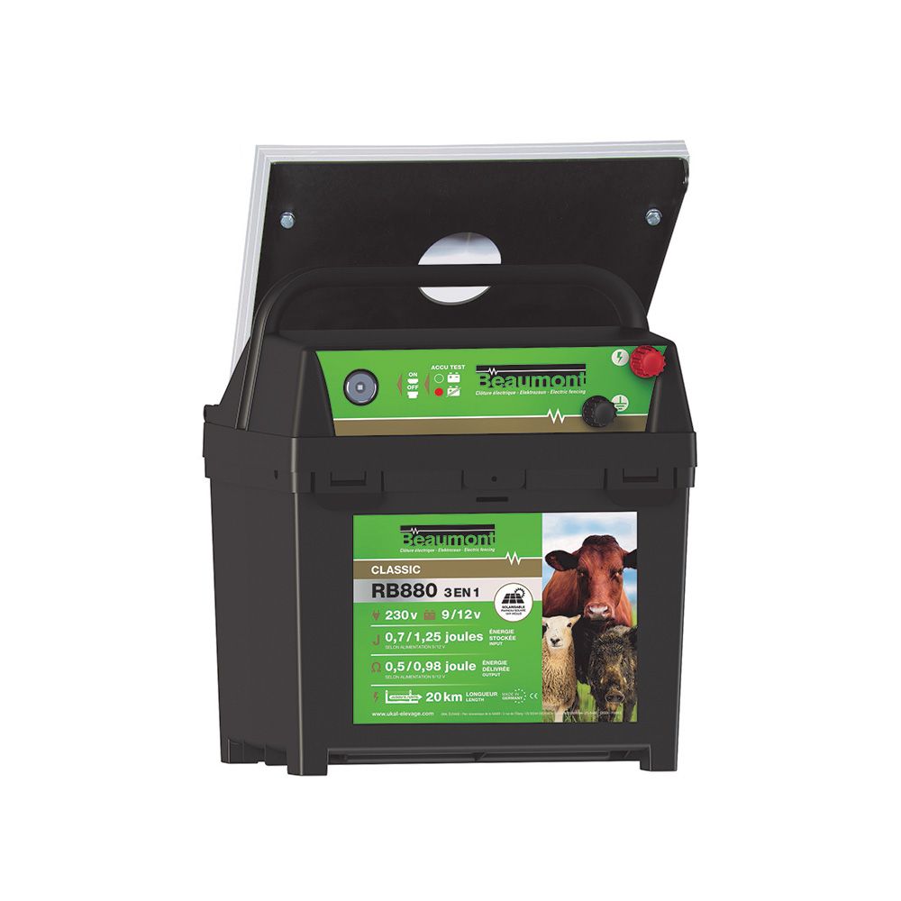 Poste mixte RB880 panneau solaire et batterie 12 V 75 Ah