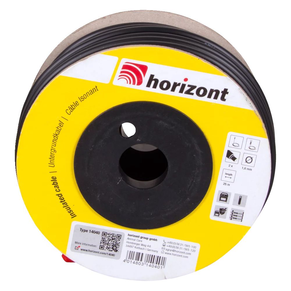 Câble d'alimentation haute tension 25 m, Ø 1.6 mm HORIZONT