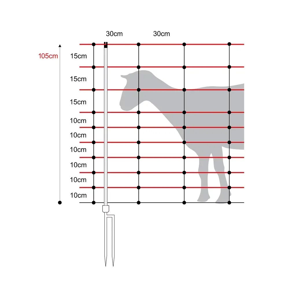  Filet moutons double pointe, Turbomax, 1.05 x 50 m