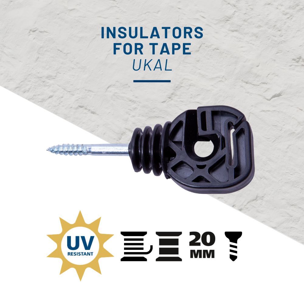100 isolateurs pour fils et rubans 20mm CLASSIC UKAL