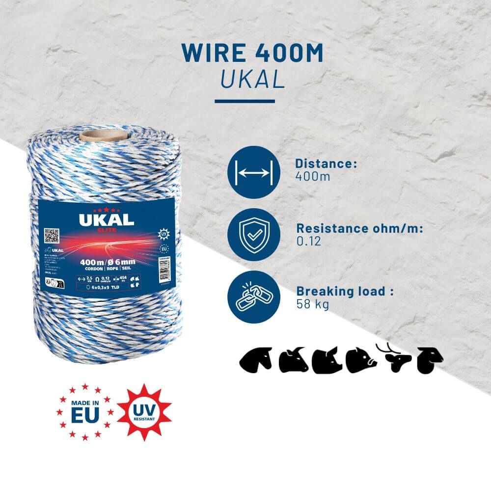 Fil blanc et bleu ELITE 400m UKAL 