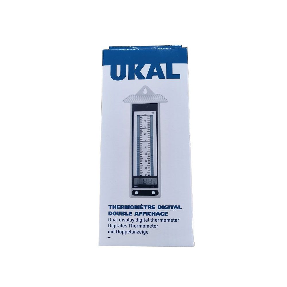Thermomètre digital mini maxi double affichage UKAL
