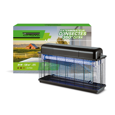 Exterminateur pour insectes 30W IPX 4 360°