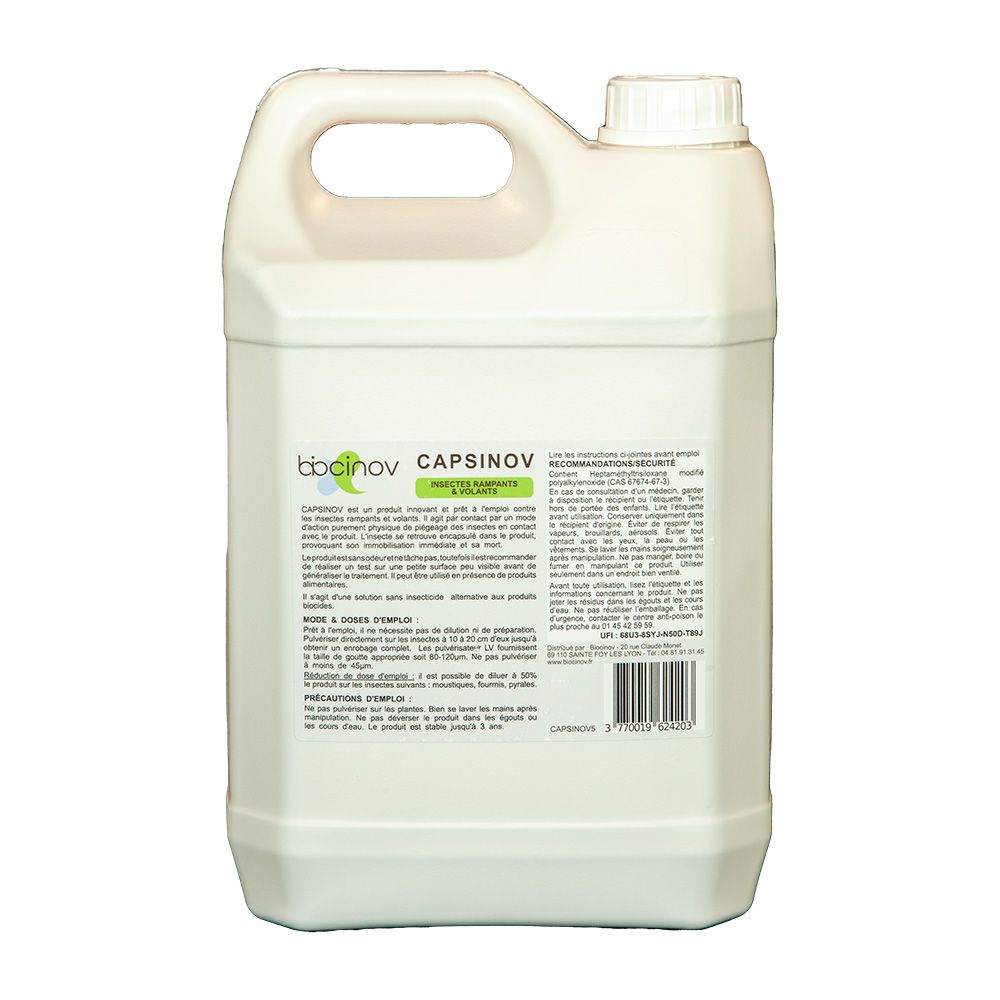 Solution sans insecticide contre punaises de lit et autres insectes - 5l